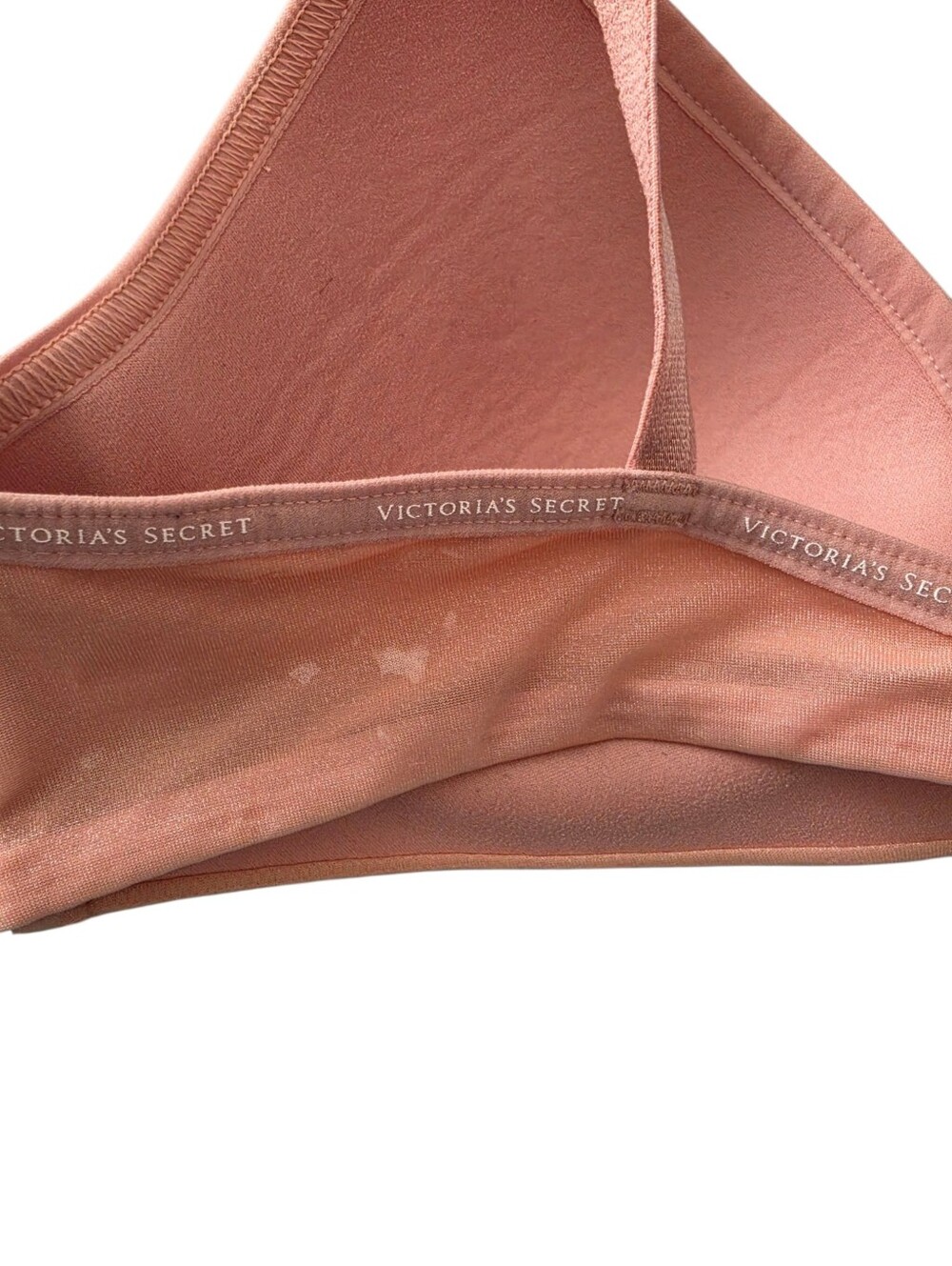 Victoria's Secret Beige/Light Pink Tshirt Lighly Lined Wireless Bra Size 34C - Picture 3 of 4